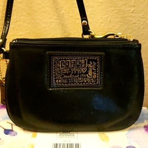 Coach Black Wristlet